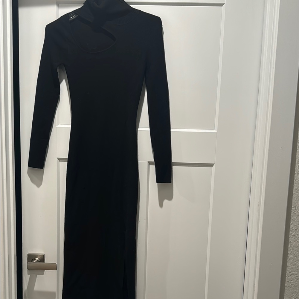 Forever 21 Black Maxi Bodycon Dress